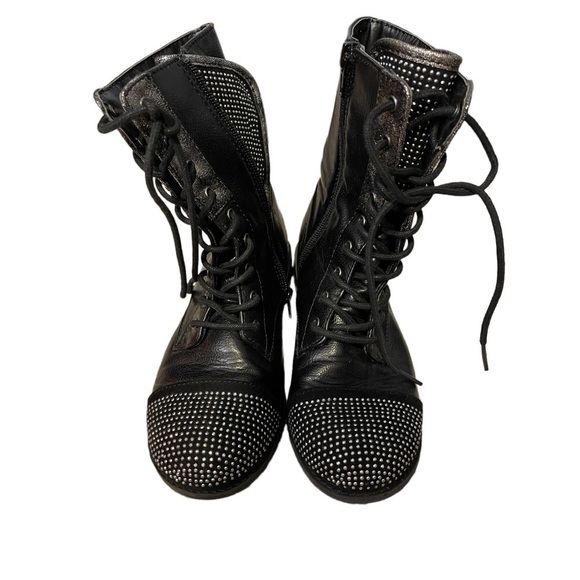 High Top Justice Lace-Up Combat Boots for Girls. Justice - Picture 1 of 8